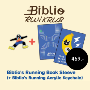 [Pre-order] SET Biblio's Running Book Sleeve + Acrylic keychain (ได้ 2 ชิ้น)